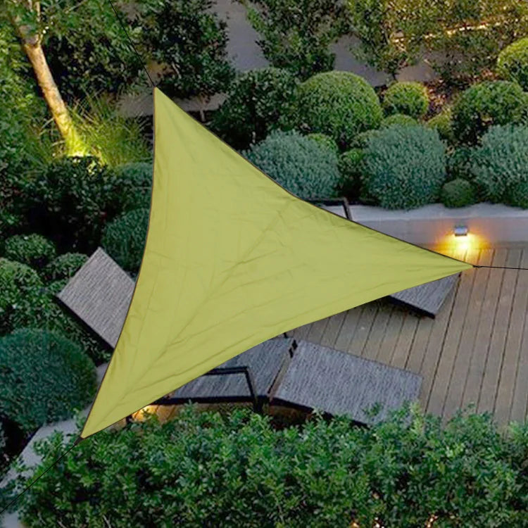 3x3x3M Folding Waterproof Triangle Sun Shade Sail Canopy For Outdoor Activities Backyard Awning Camping Tents Shade Cloth