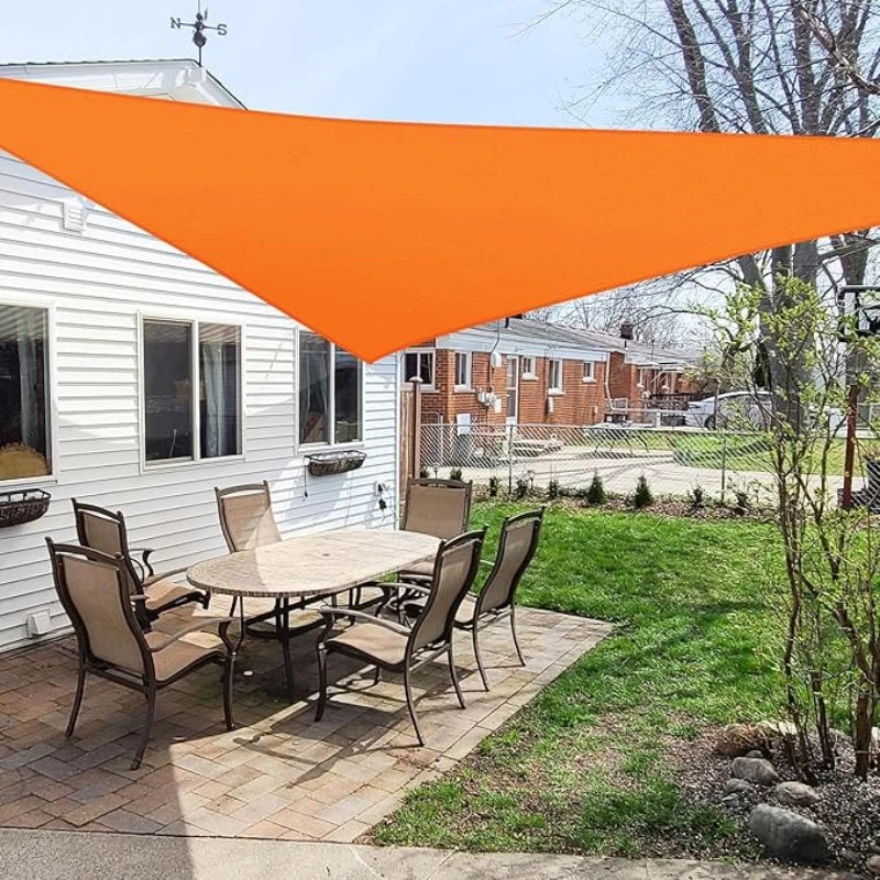 3x3x3M Folding Waterproof Triangle Sun Shade Sail Canopy For Outdoor Activities Backyard Awning Camping Tents Shade Cloth