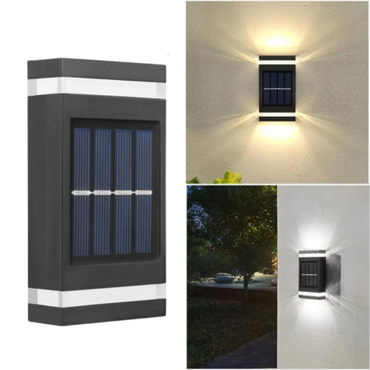 Solar Wall Lamp Outdoor Waterproof Solar Powered Light UP and Down