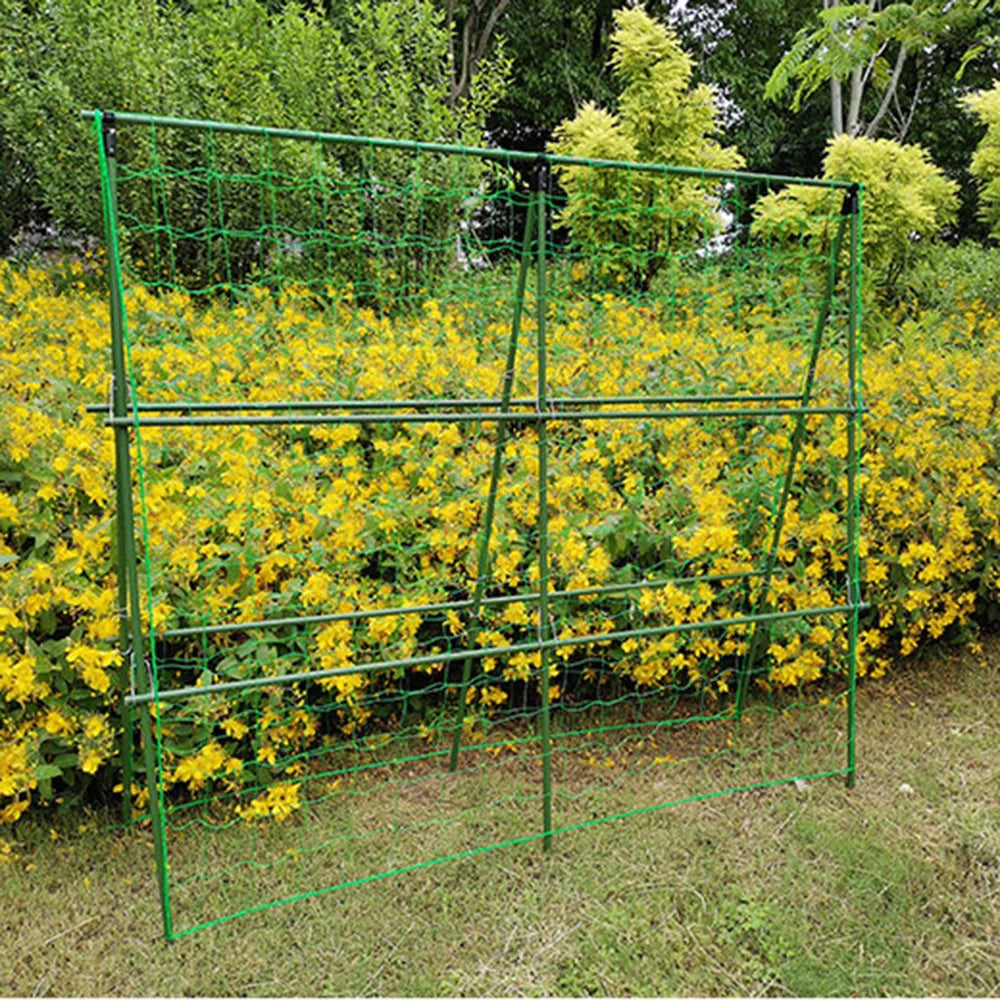 Hi-quality Nylon Garden Netting Loofah Morning Glory Flowers Vine Plants Climbing Net Cucumber Vine Grow Holder Brackets